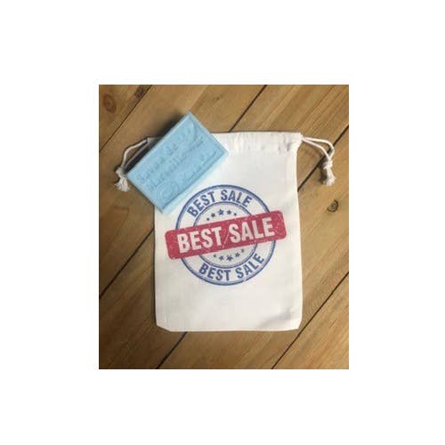 Borsa in cotone (15cmx20cm) con cordino