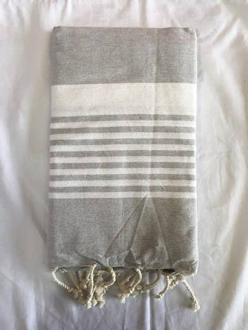 Fouta Paul 2 x 1m 100% cotone riciclato - Telo mare