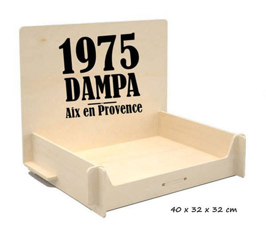 Espositore da banco in legno per saponi e creme «dampa1975"