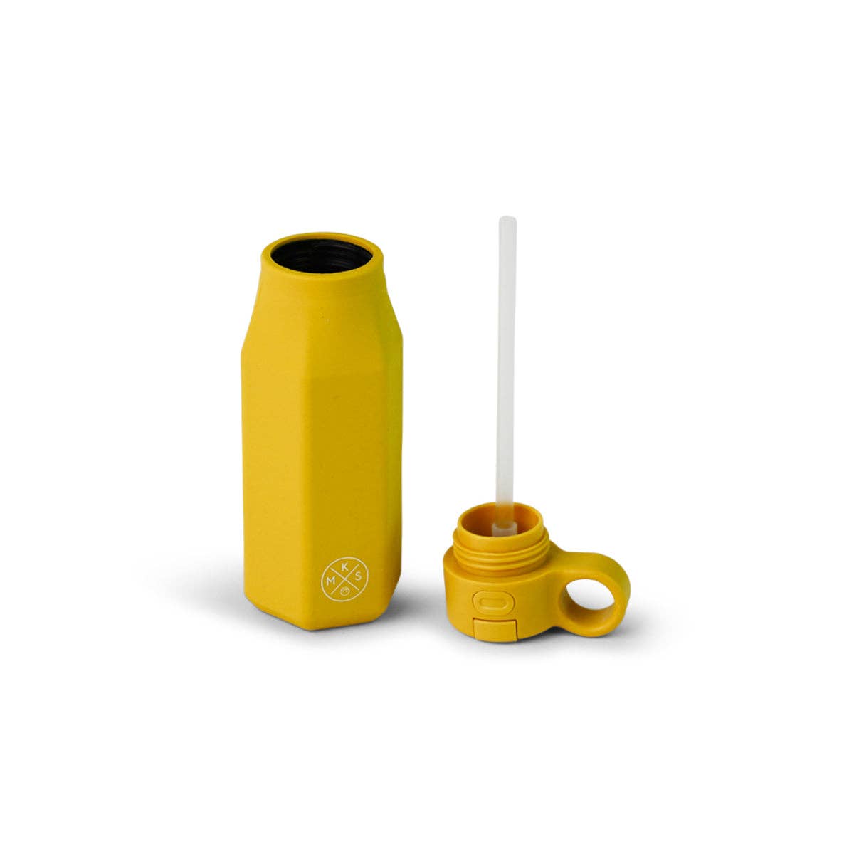 Bottiglia d'acqua in silicone - Senape